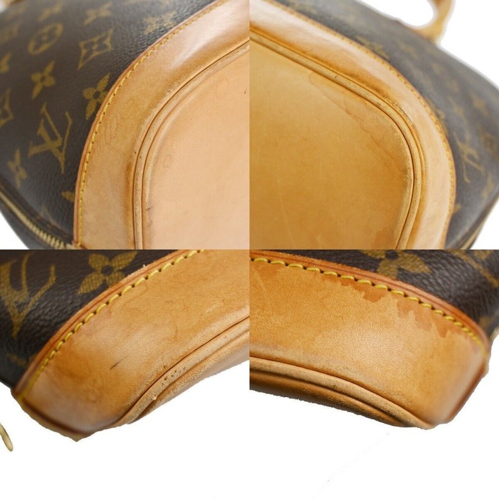 LOUIS VUITTON LV Logo Alma Hand Bag Monogram Leather BN France M51130 86SG484 - Picture 7 of 14
